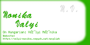 monika valyi business card